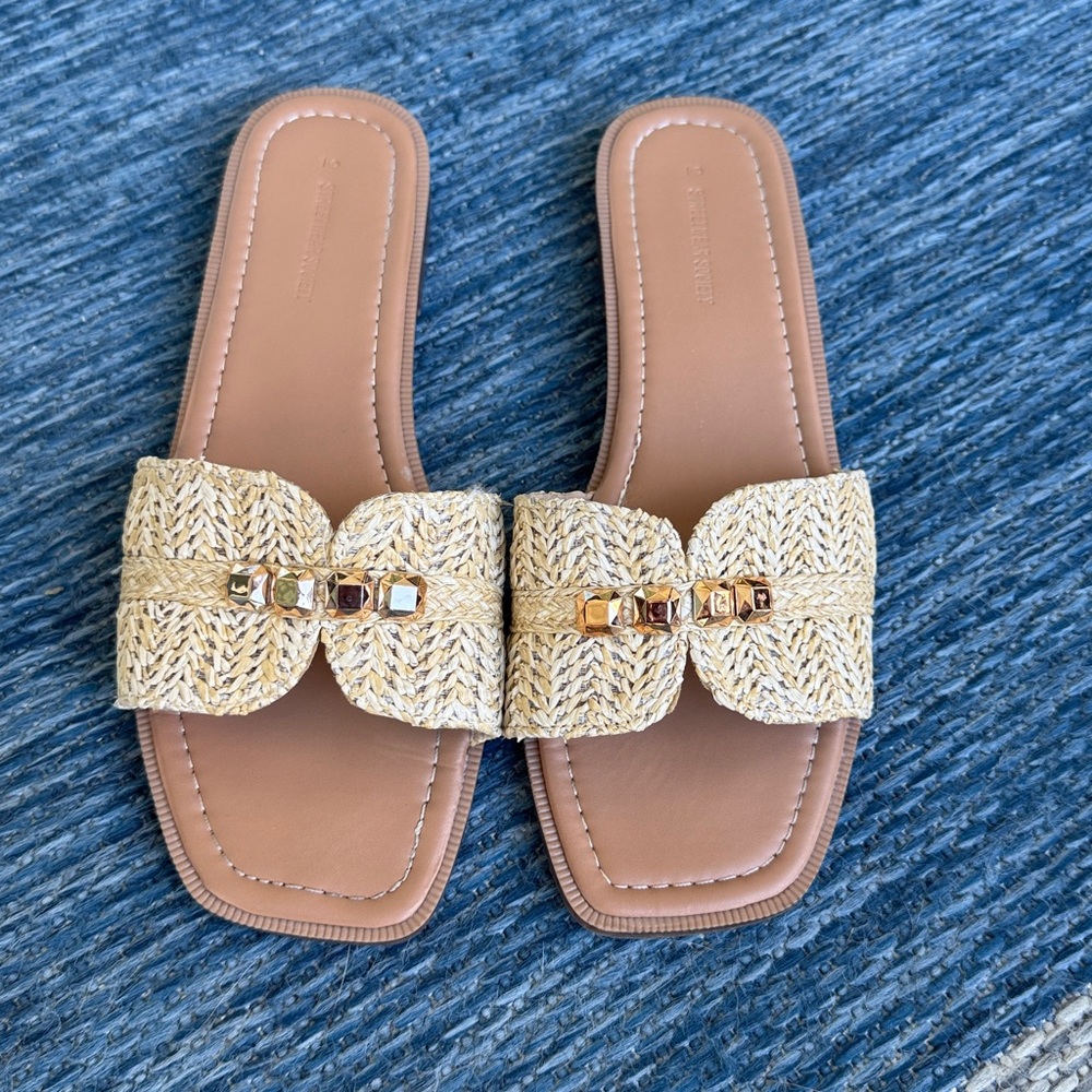 Streetwear Society Tan Slide Sandals